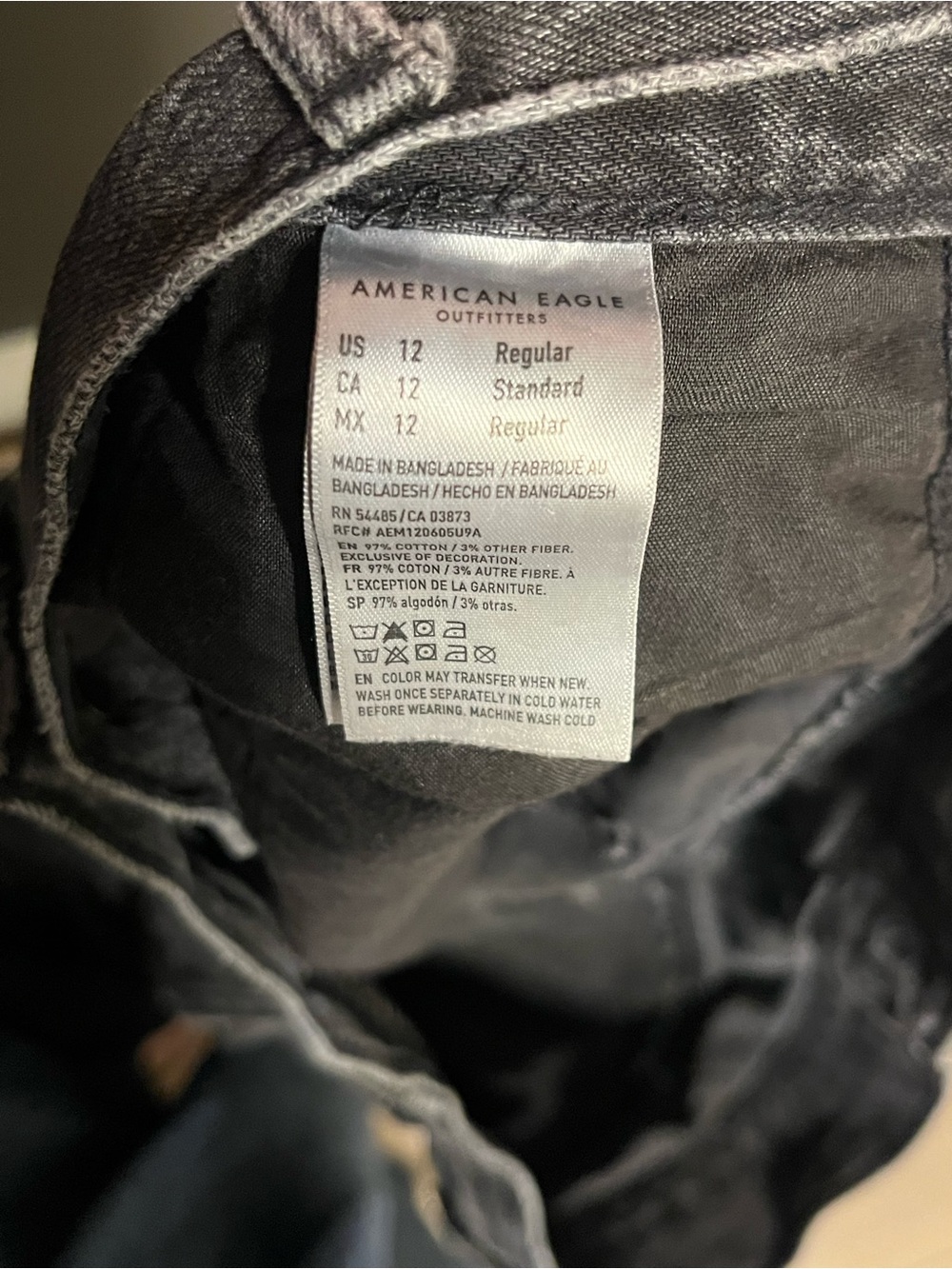 American Eagle Outfitters Black Denim Jeans - Picture 3 of 3